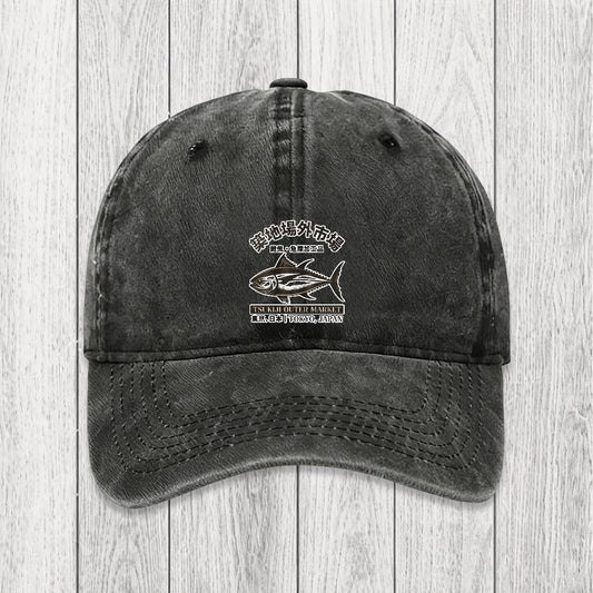 Tokyosol Sakana Tsukiji Fish Market Washed Cap