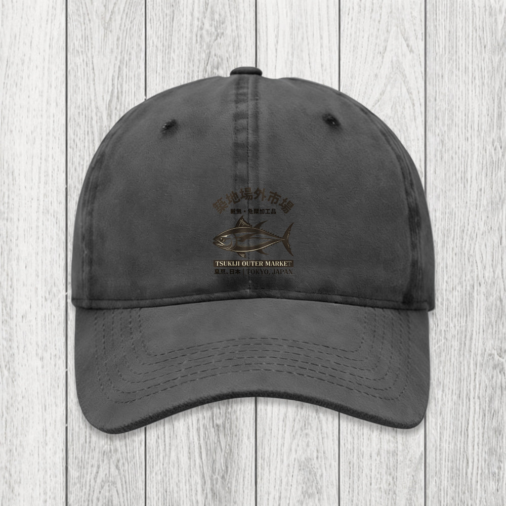 Tokyosol Sakana Tsukiji Fish Market Washed Cap