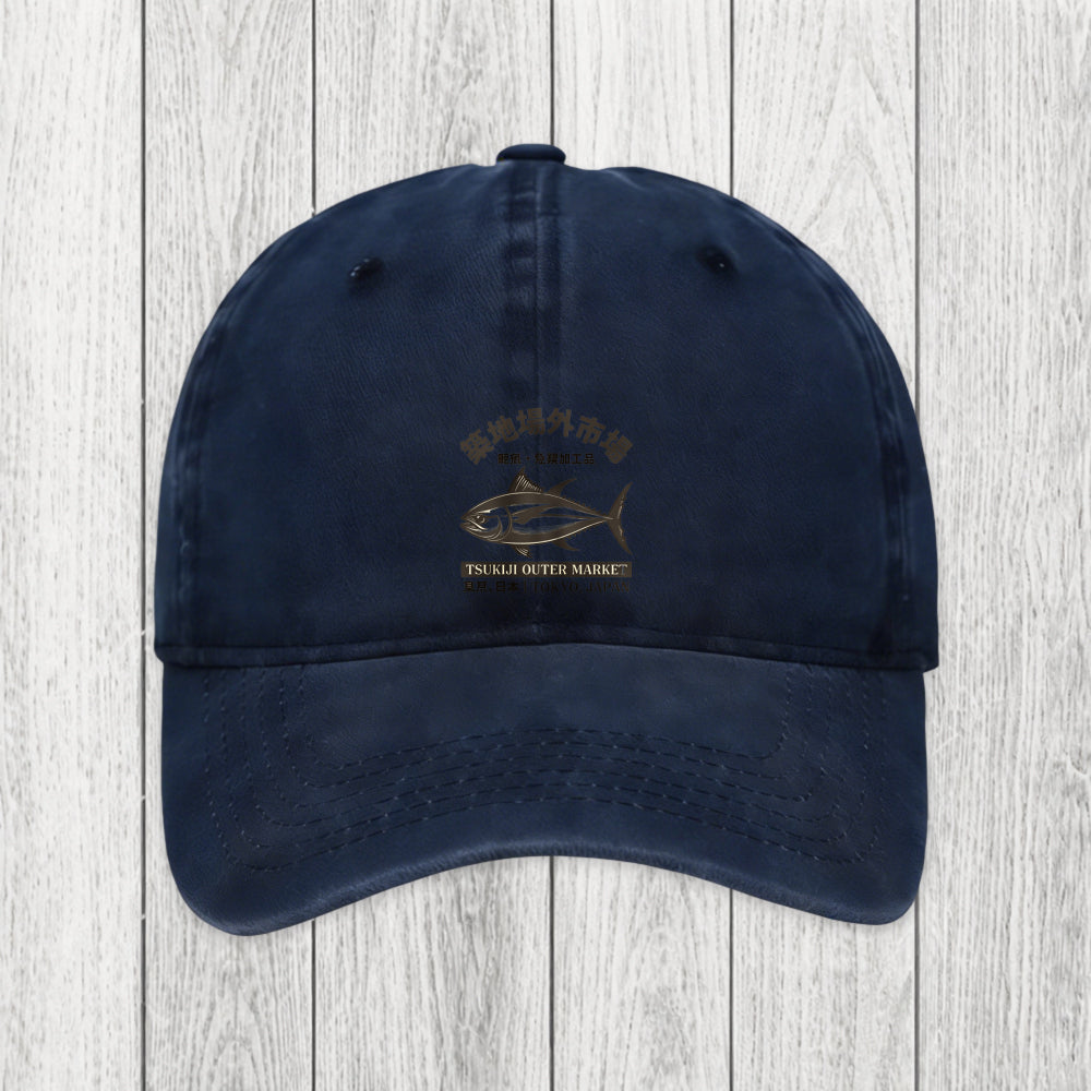 Tokyosol Sakana Tsukiji Fish Market Washed Cap