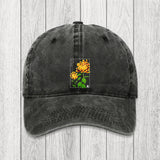 Tokyosol Retro Chrysanthemum Washed Cap