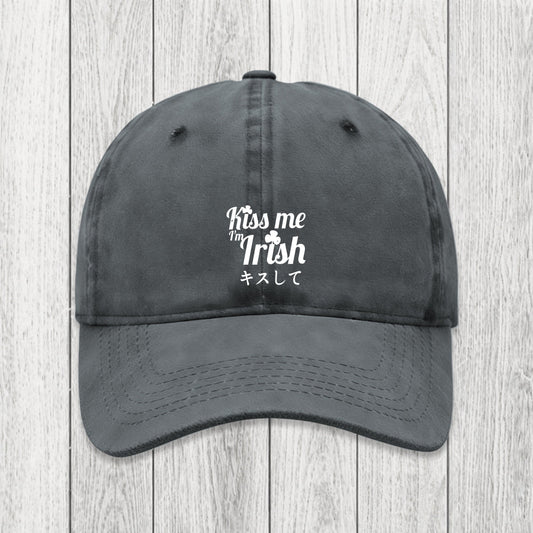 Tokyosol Kiss Me I'm Irish Washed Cap