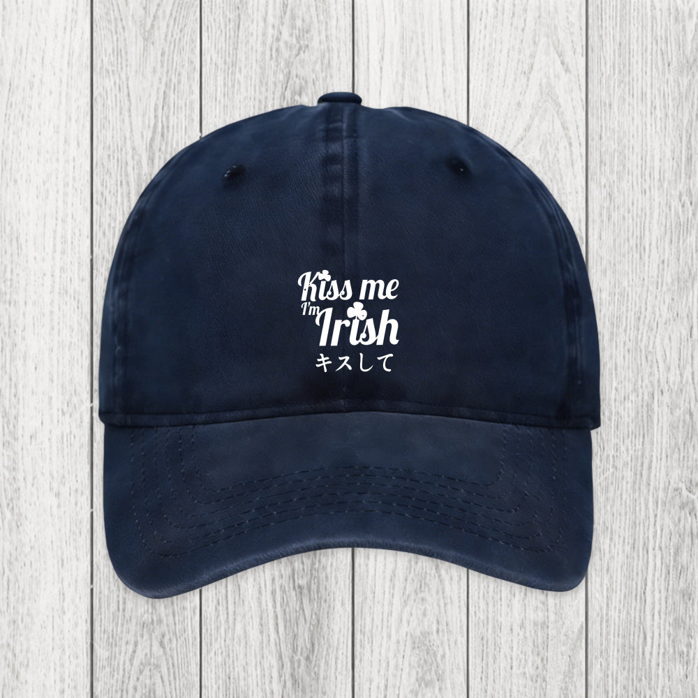 Tokyosol Kiss Me I'm Irish Washed Cap