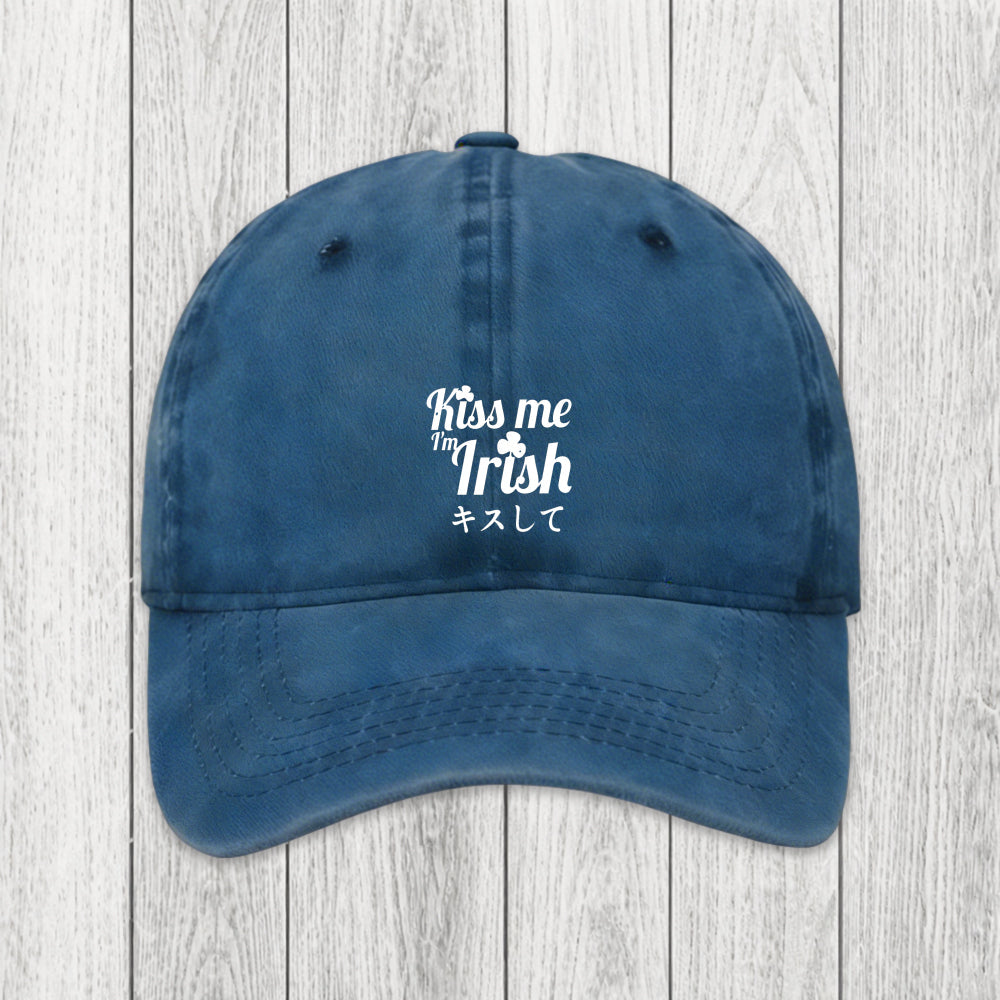 Tokyosol Kiss Me I'm Irish Washed Cap