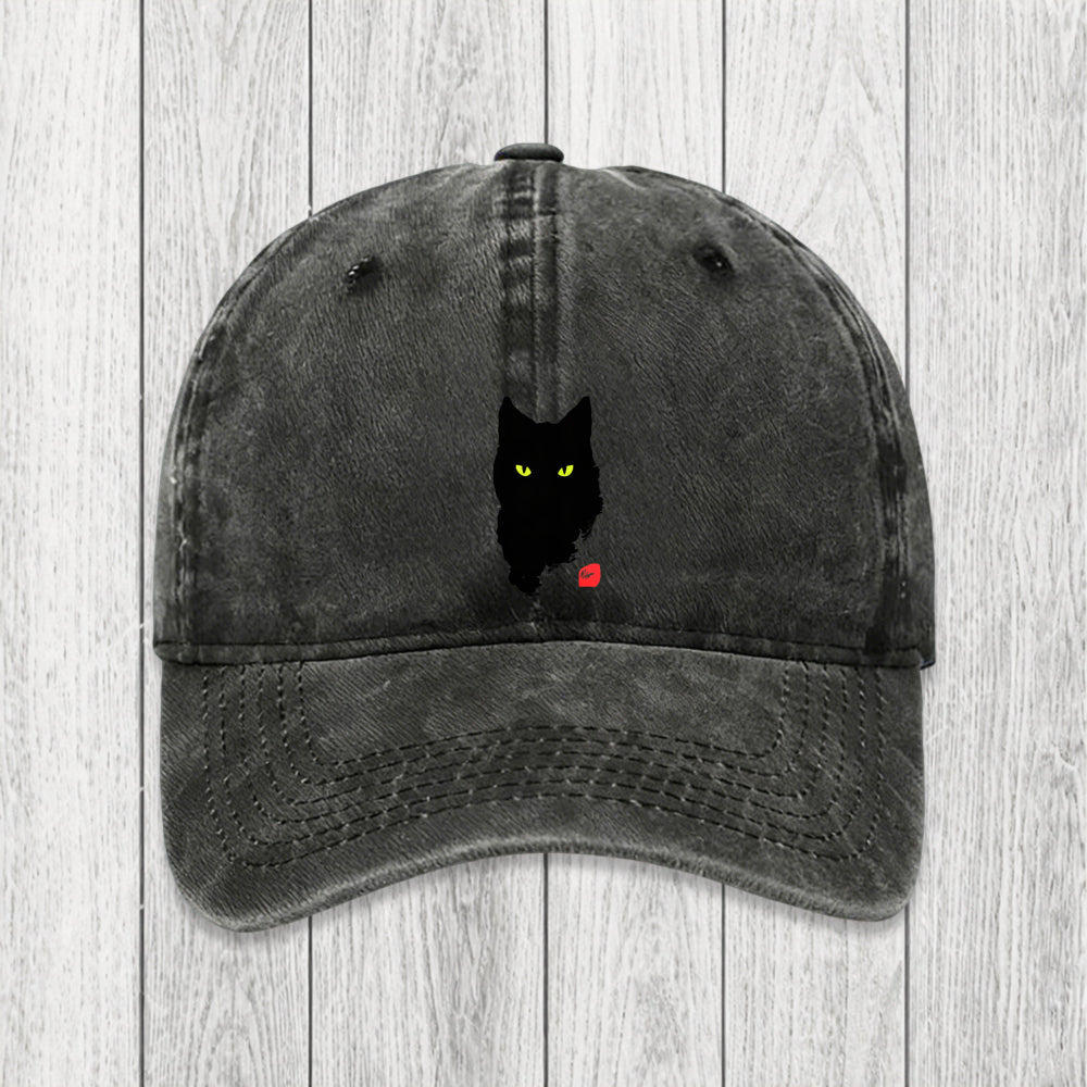 Tokyosol Cat Sharp Gaze Washed Cap