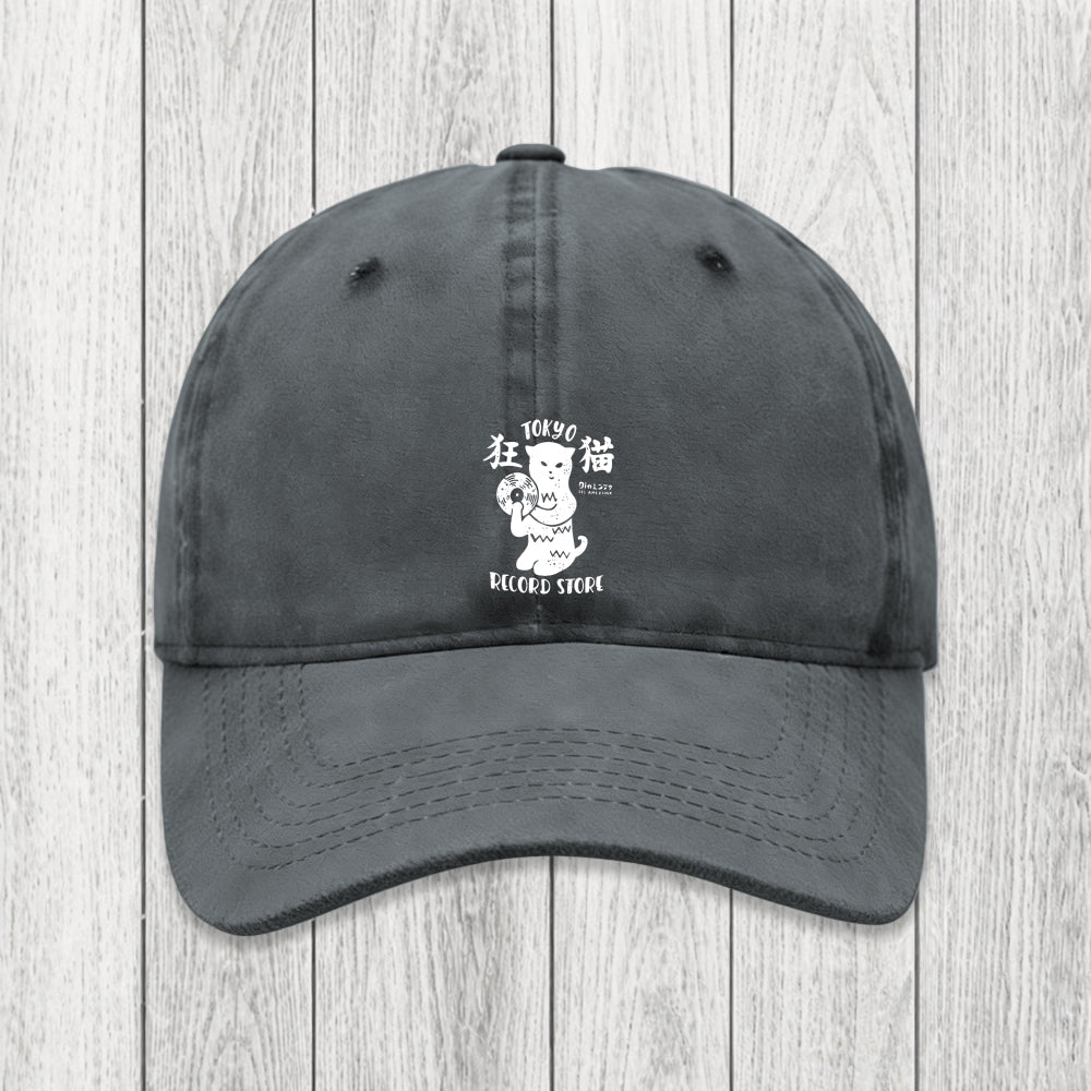 Tokyosol Tokyo Record Store Cat CD Washed Cap