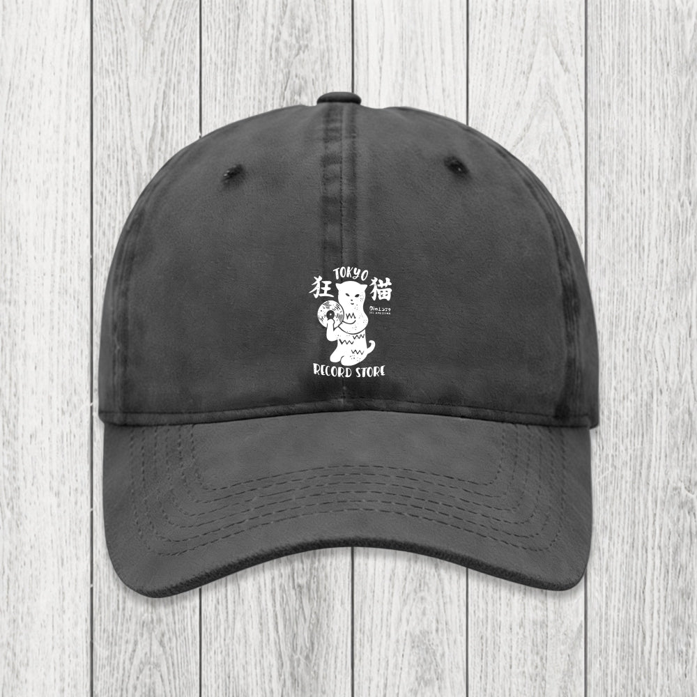 Tokyosol Tokyo Record Store Cat CD Washed Cap