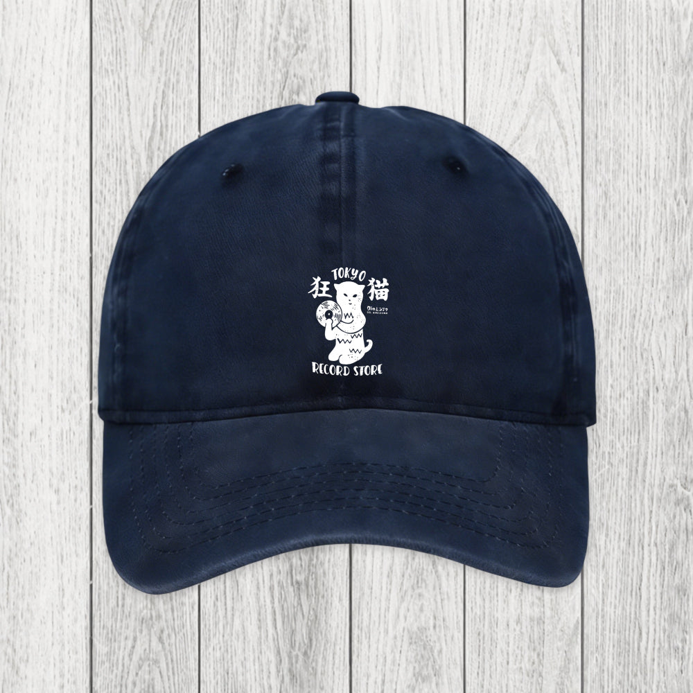 Tokyosol Tokyo Record Store Cat CD Washed Cap