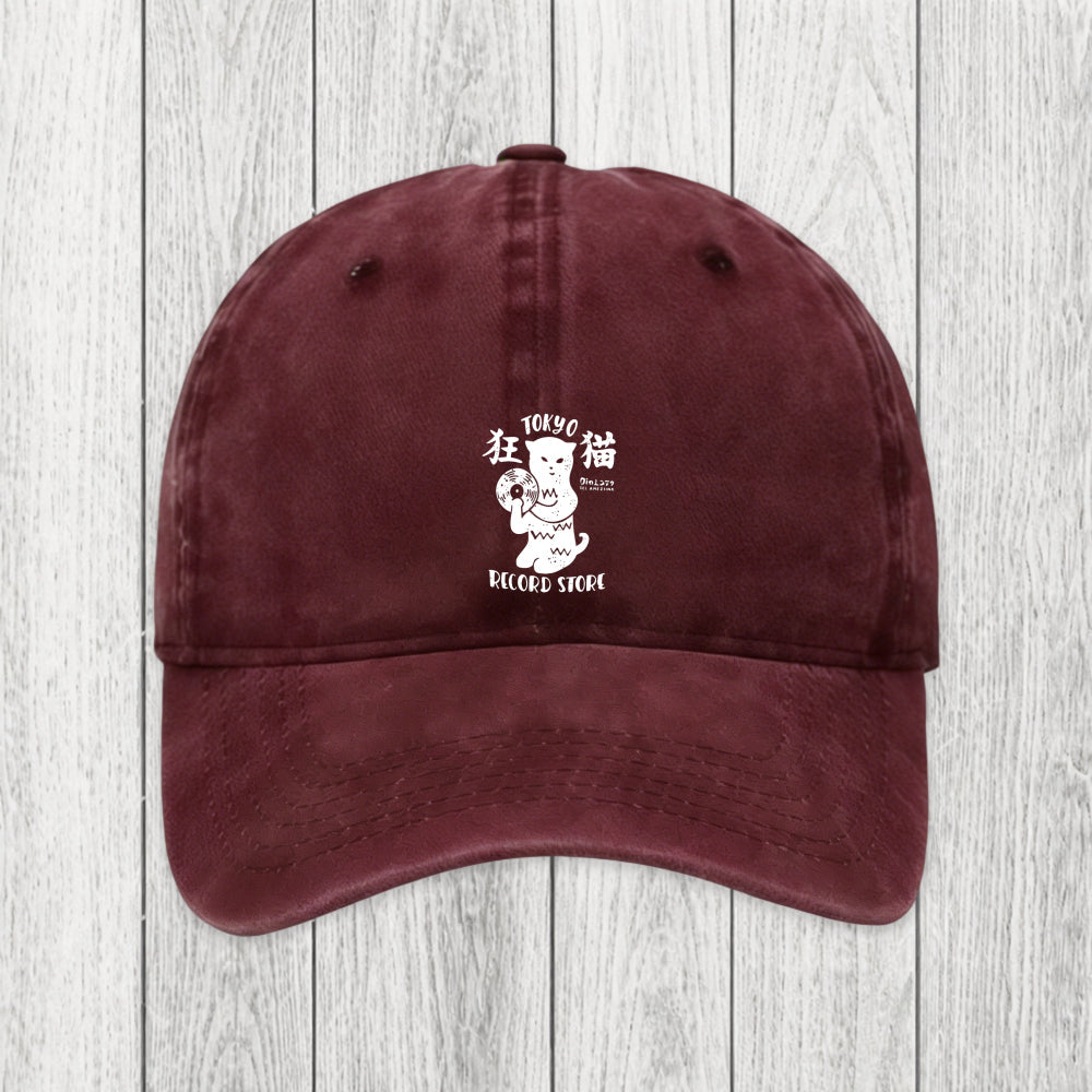 Tokyosol Tokyo Record Store Cat CD Washed Cap