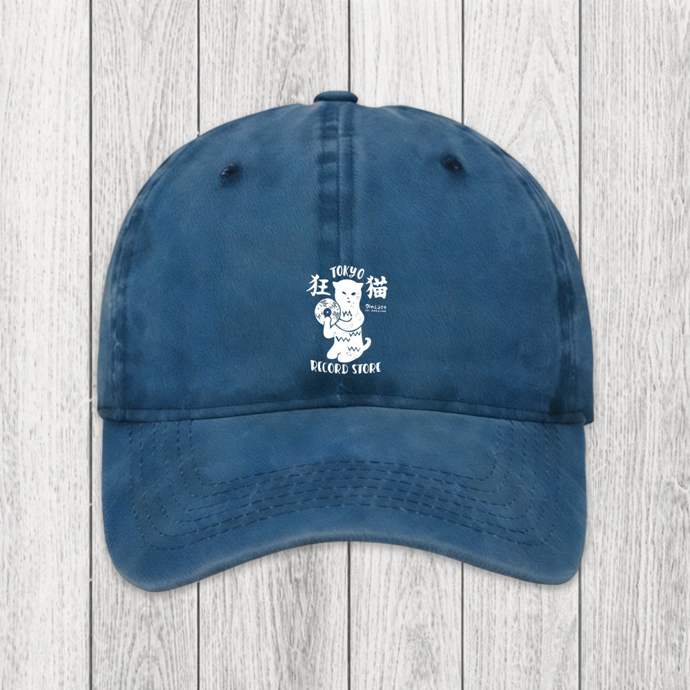 Tokyosol Tokyo Record Store Cat CD Washed Cap