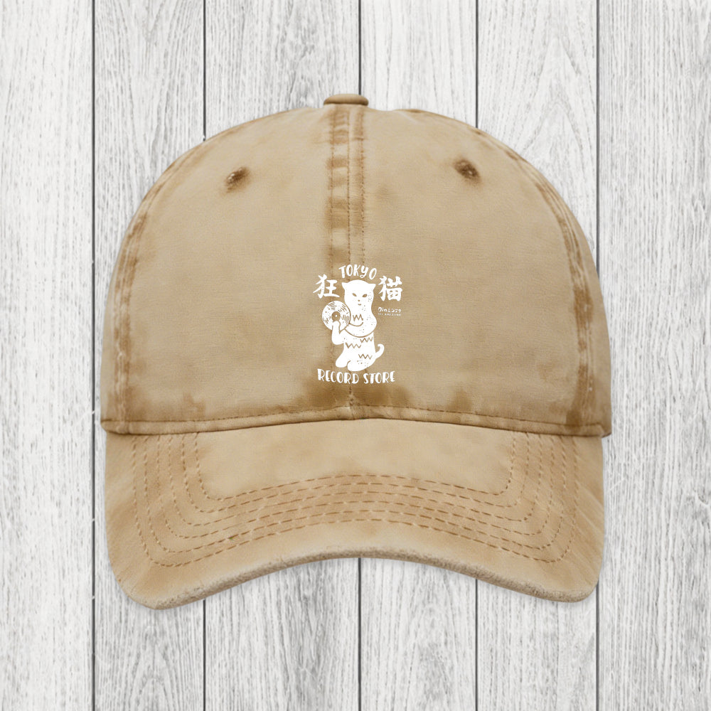 Tokyosol Tokyo Record Store Cat CD Washed Cap