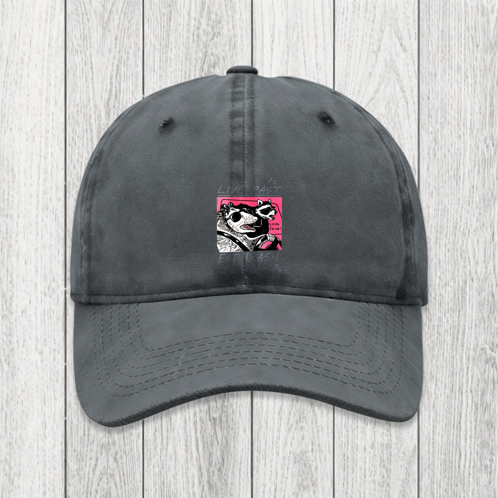 Tokyosol Live Fast Eat Trash Washed Cap