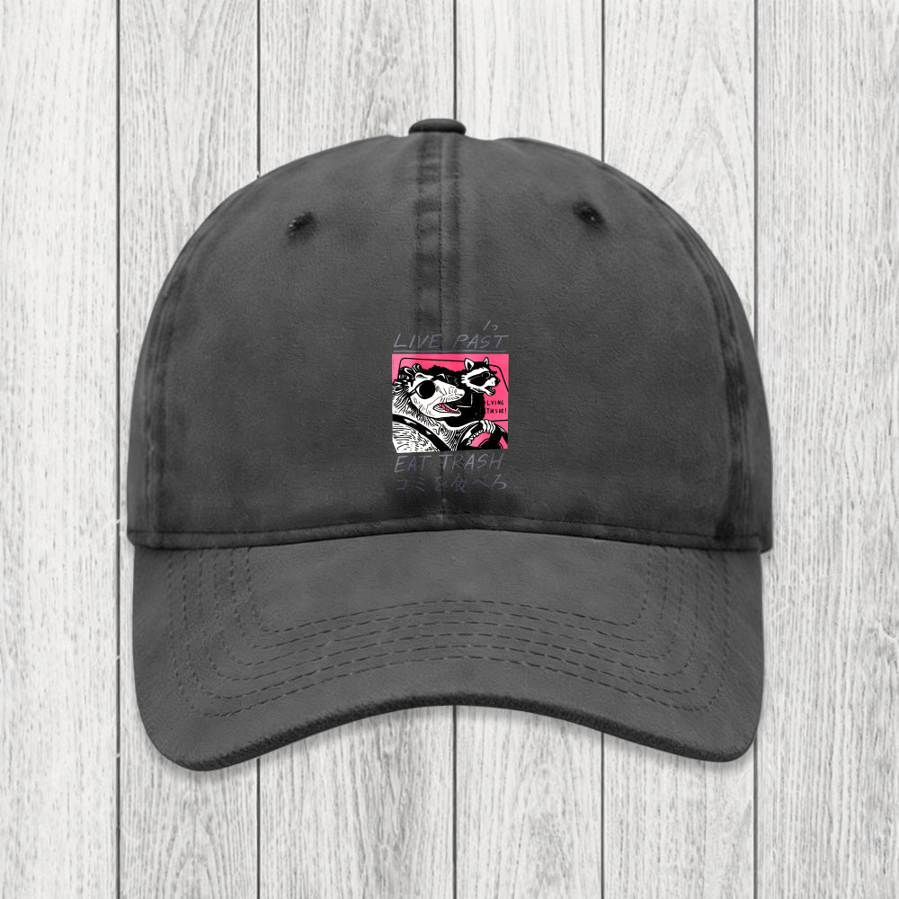 Tokyosol Live Fast Eat Trash Washed Cap
