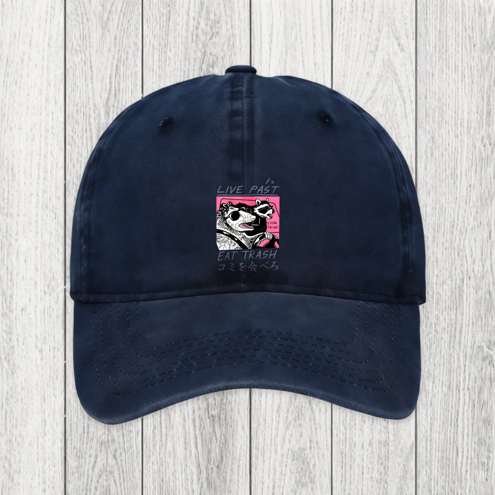 Tokyosol Live Fast Eat Trash Washed Cap