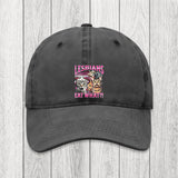 Tokyosol Lesbians Eat What?! Funny Washed Cap