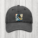 Tokyosol Dinosaur Surfing Japanese Washed Cap
