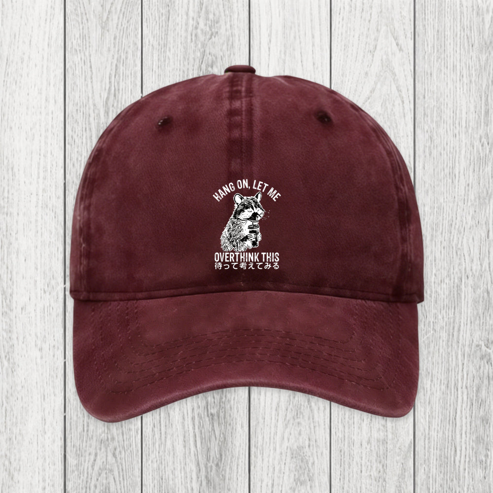 Tokyosol Overthink Raccoon Washed Cap