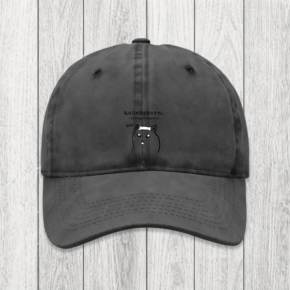 Tokyosol I Don't Speak Japanese Washed Cap
