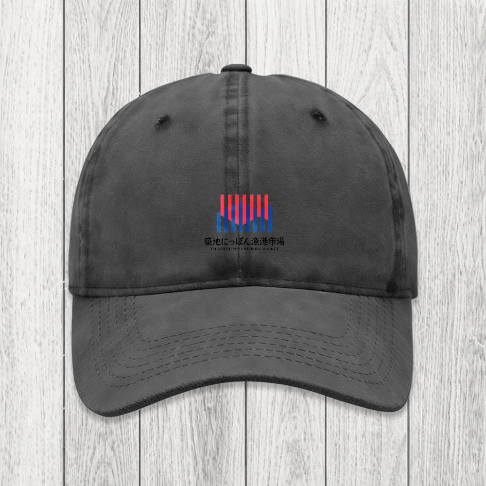 Tokyosol Tsukiji Nippon Fish Port Market Washed Cap