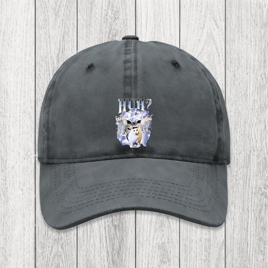 Tokyosol Huh Cat Chonky Ben Meme Washed Cap