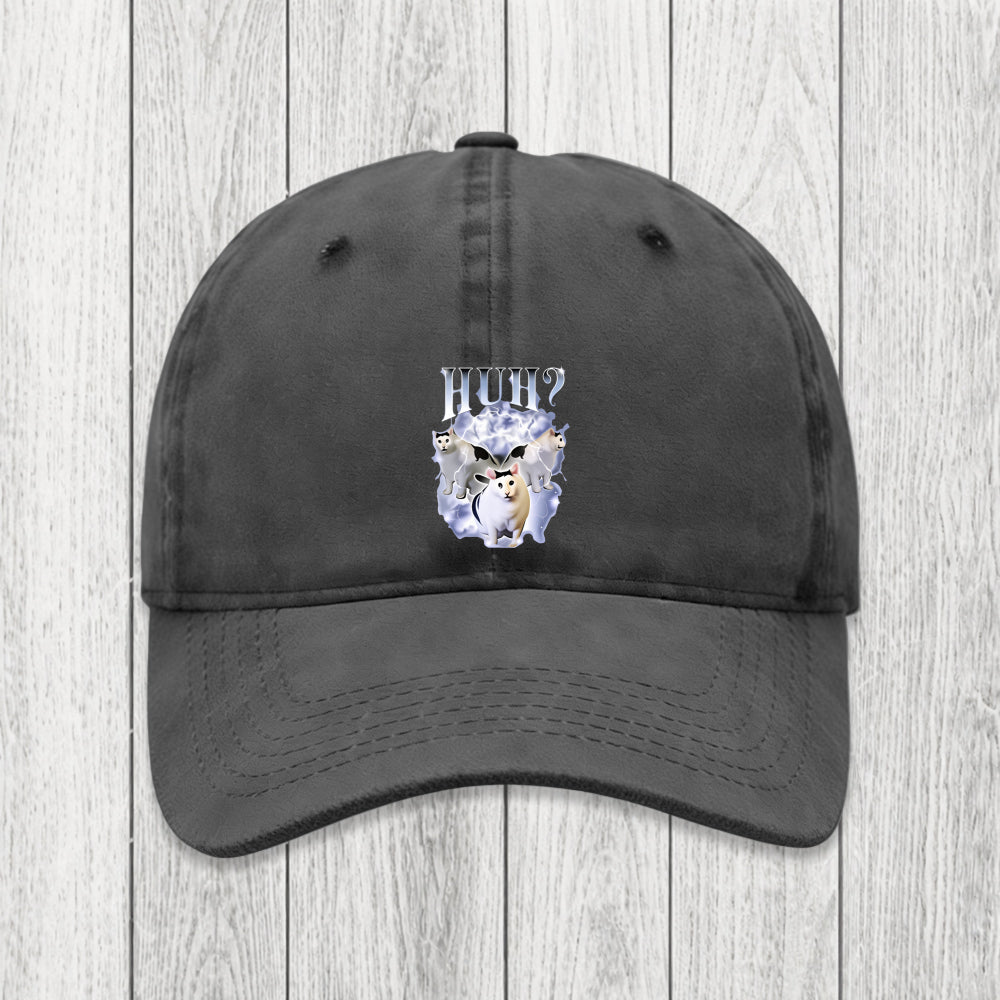 Tokyosol Huh Cat Chonky Ben Meme Washed Cap