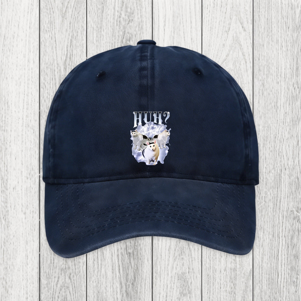 Tokyosol Huh Cat Chonky Ben Meme Washed Cap