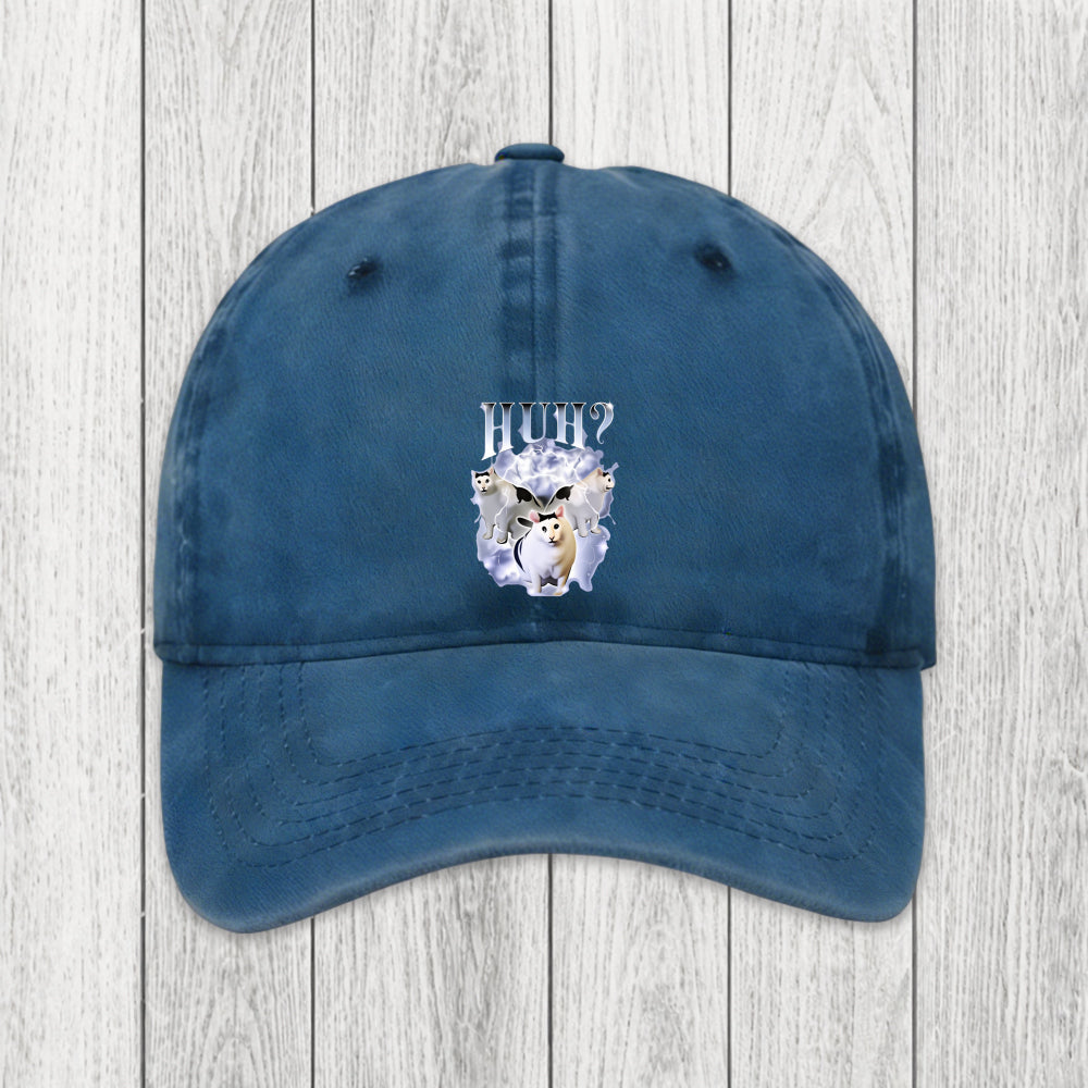 Tokyosol Huh Cat Chonky Ben Meme Washed Cap