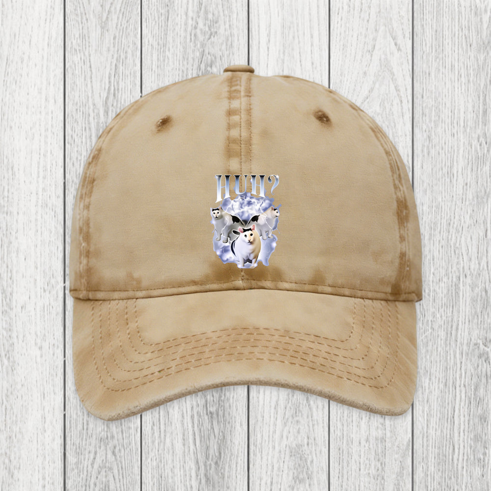 Tokyosol Huh Cat Chonky Ben Meme Washed Cap