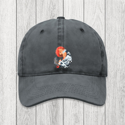 Tokyosol Spirit Cat Wave Japan Washed Cap