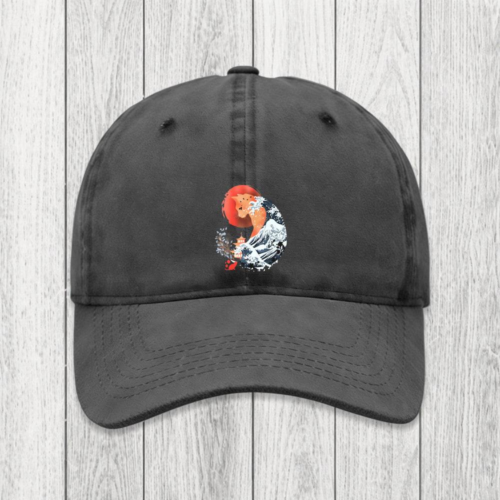 Tokyosol Spirit Cat Wave Japan Washed Cap