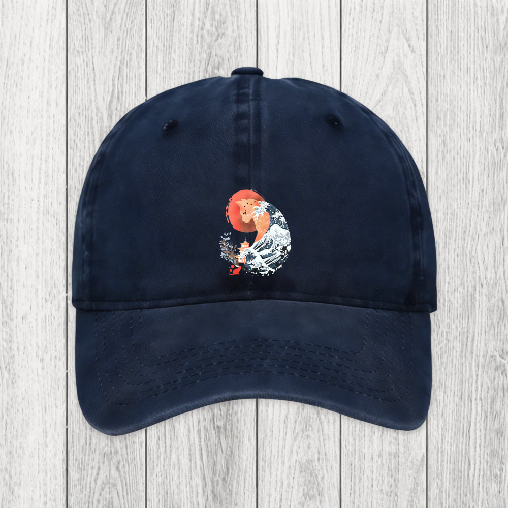 Tokyosol Spirit Cat Wave Japan Washed Cap