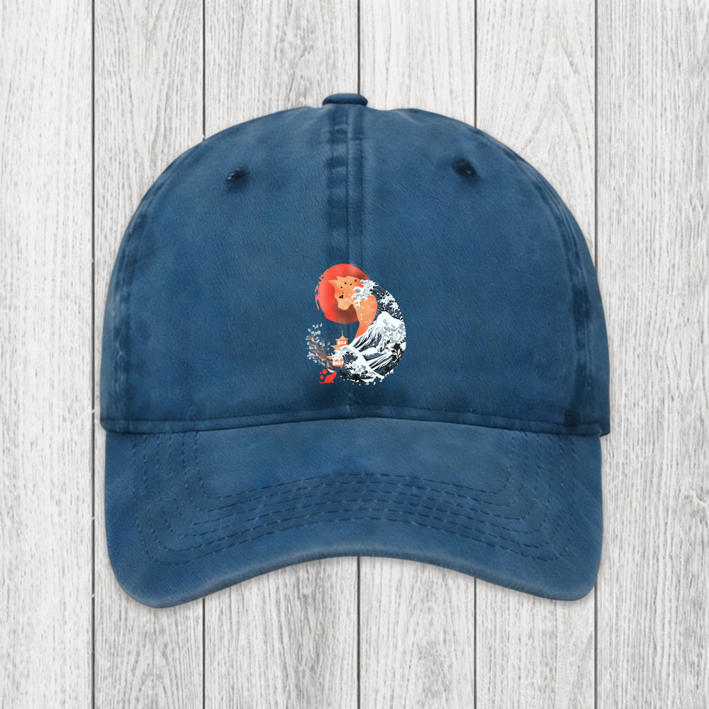 Tokyosol Spirit Cat Wave Japan Washed Cap