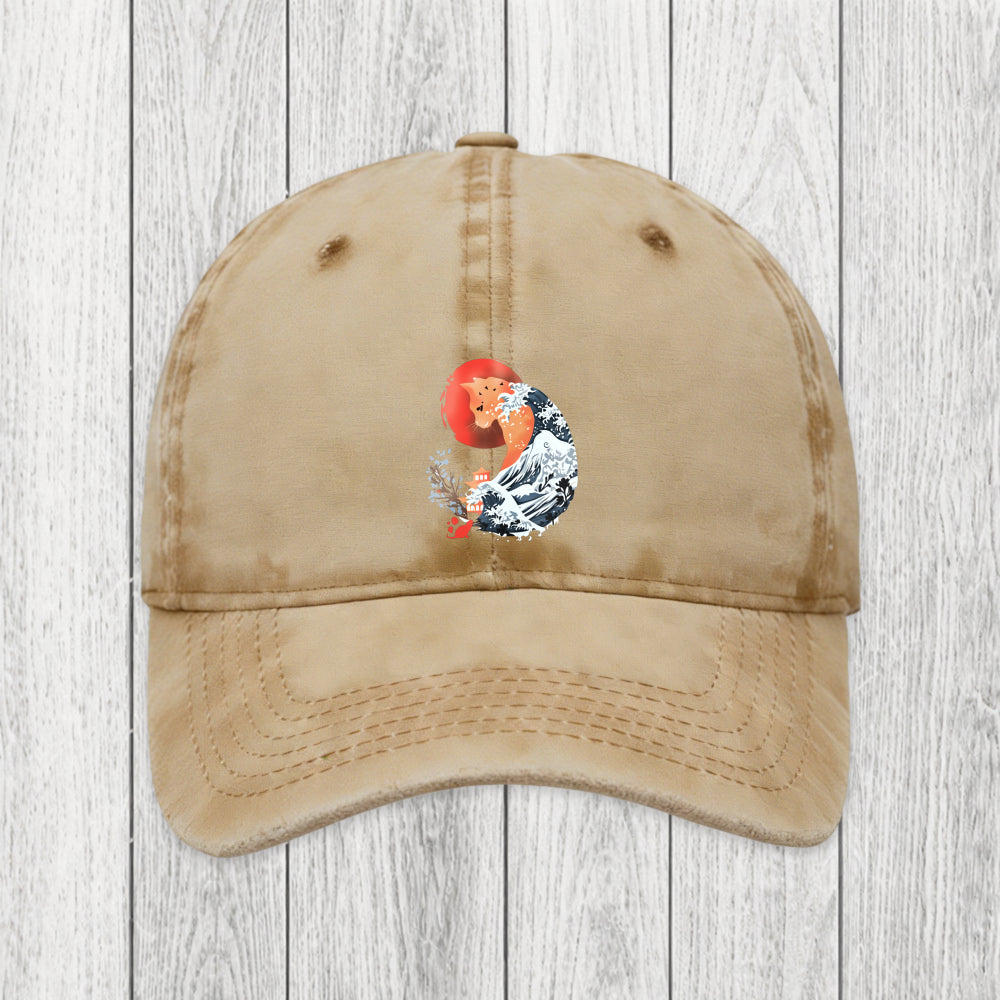 Tokyosol Spirit Cat Wave Japan Washed Cap