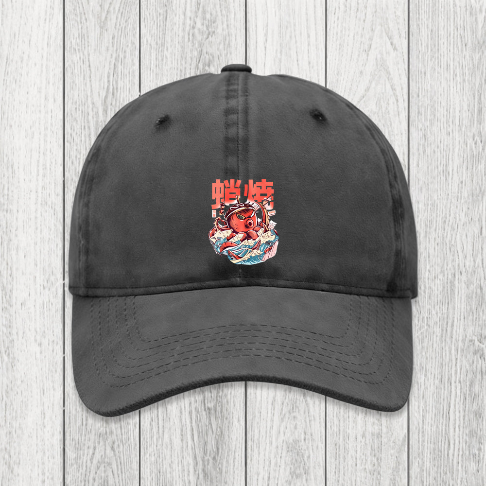 Tokyosol The Great Wave Takoyaki Japanese Washed Cap