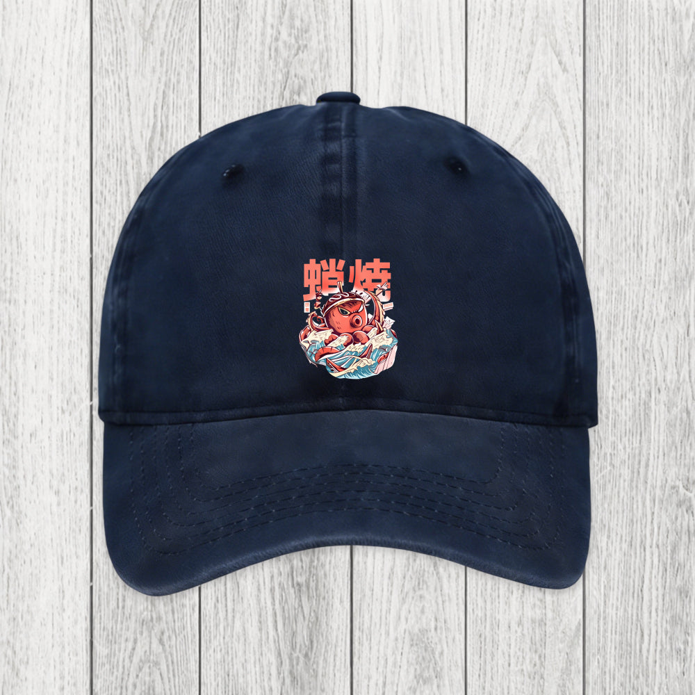 Tokyosol The Great Wave Takoyaki Japanese Washed Cap