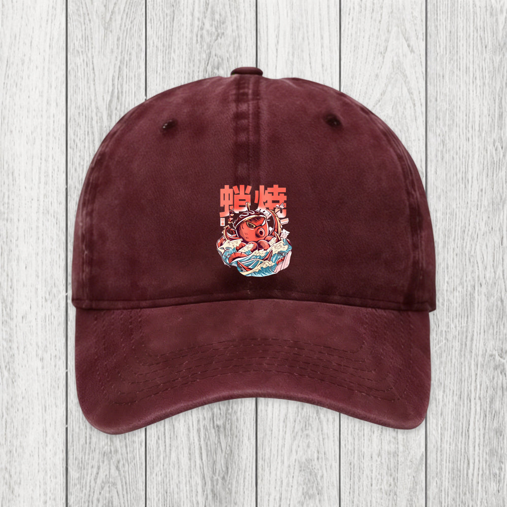 Tokyosol The Great Wave Takoyaki Japanese Washed Cap