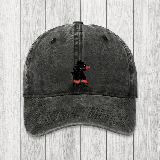 Tokyosol Japanese Fortune Cat Washed Cap