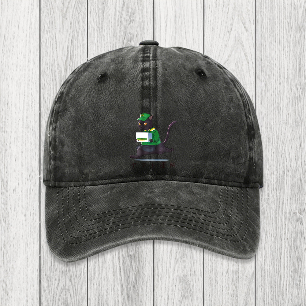 Tokyosol Black Cat Appreciation Day Washed Cap