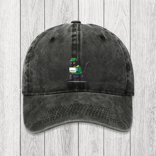 Tokyosol Black Cat Appreciation Day Washed Cap