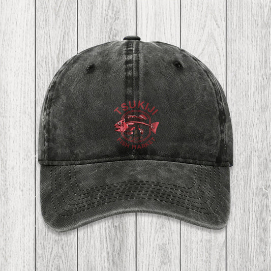 Tokyosol Tokyo Tsukiji Fish Market Vintage Japan Washed Cap