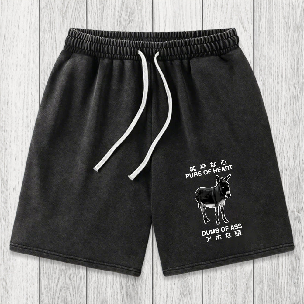 Tokyosol Pure Of Heart Dumb Of Ass Washed Shorts
