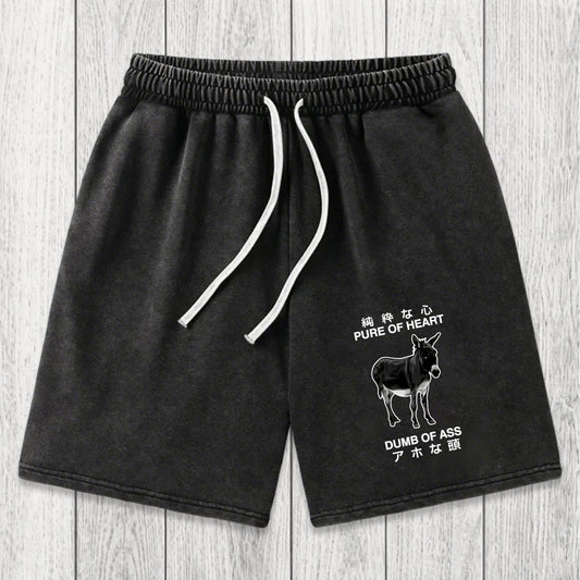 Tokyosol Pure Of Heart Dumb Of Ass Washed Shorts