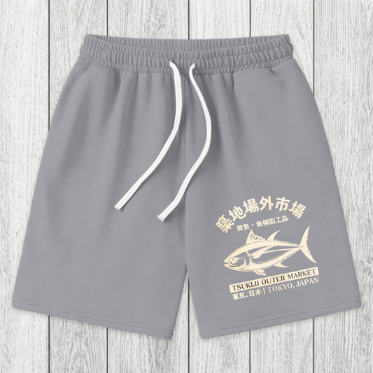 Tokyosol Japan Tsukiji Fish Market Washed Shorts
