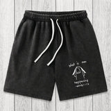 Tokyosol What Is Even Happening Washed Shorts