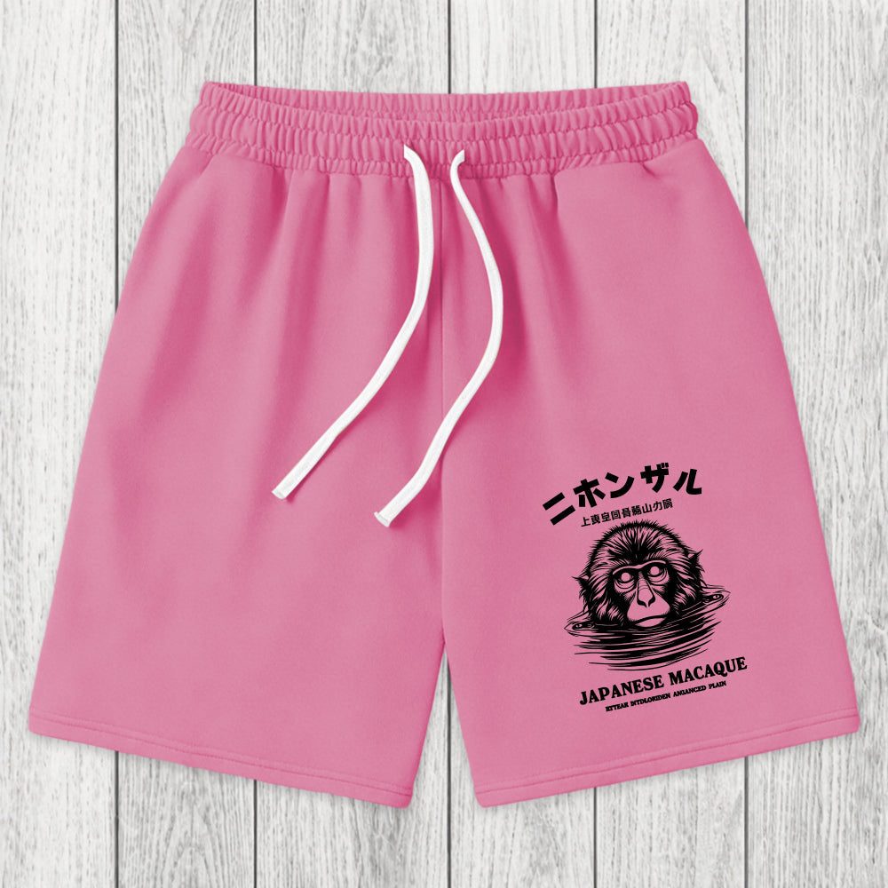 Tokyosol The Macaque Monkey In The Bath Japanese Washed Shorts