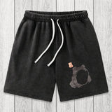 Tokyosol Matsumoto Hoji Woodblock Print Frog Washed Shorts