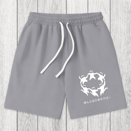 Tokyosol Leisure Cats Japanese Washed Shorts