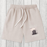 Tokyosol Funny Melancholy Cat Washed Shorts