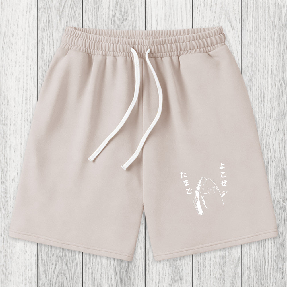 Tokyosol Give Me Egg Japanese Fish Washed Shorts
