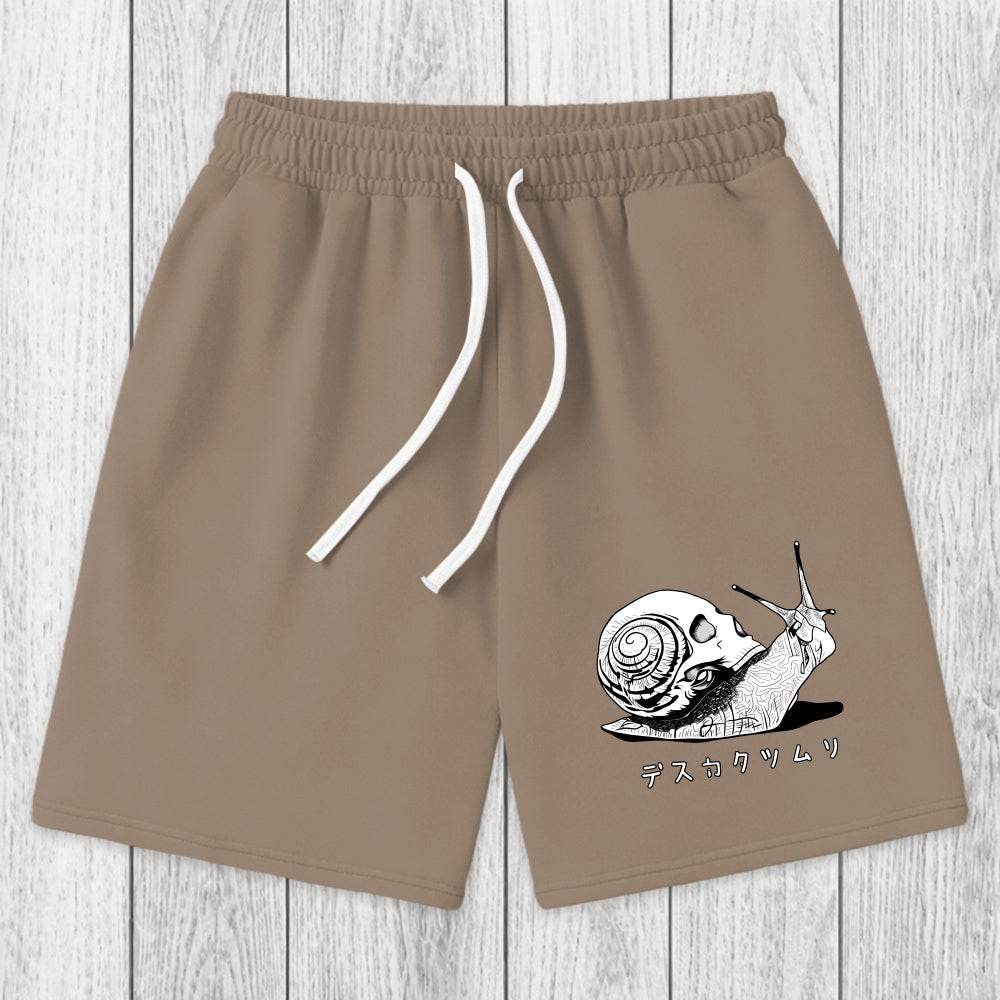 Tokyosol Death Snail Manga Washed Shorts