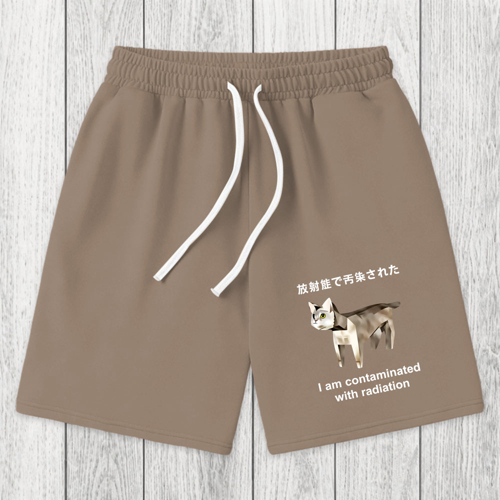 Tokyosol Cat Contaminated By Radiation Washed Shorts